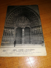 Vedere Paris 1914-Notre Dame Portail du Jugement foto