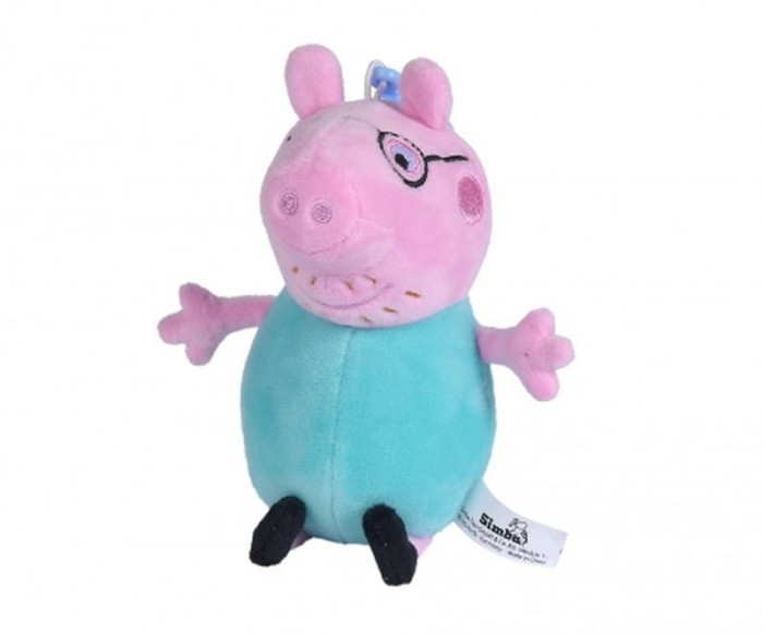 PEPPA PIG BRELOC PLUS DADDY PIG 10CM SuperHeroes ToysZone