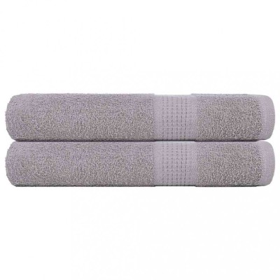vidaXL Prosoape 2 buc Gri 100x200 cm 360 g/m&amp;sup2; 100% bumbac 136842 foto