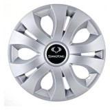 Set 4 Capace Roti Autohelix MSA&reg; potrivite jantelor de 16 inch, Compatibil Cu SsangYong, model Top Gray
