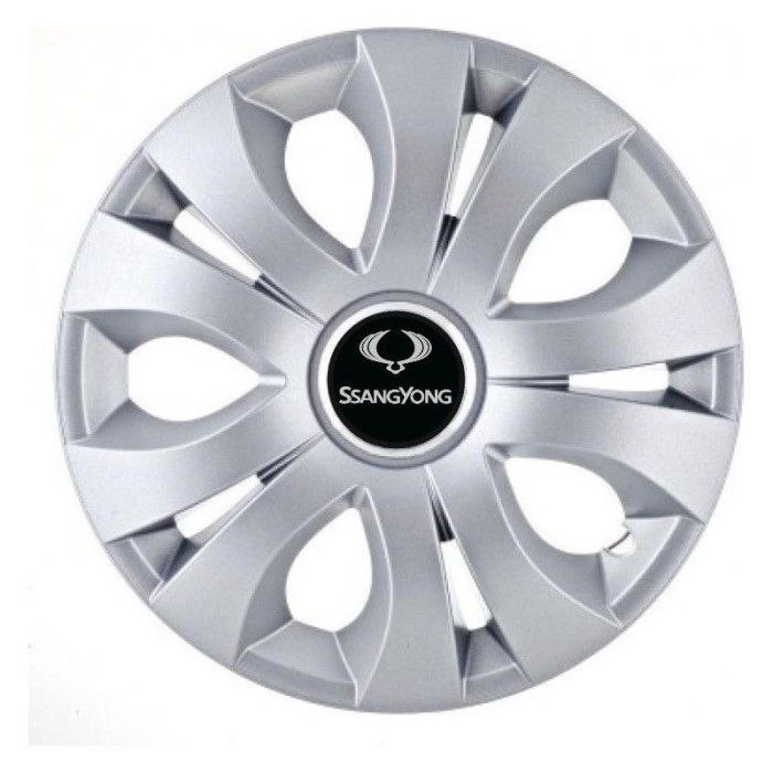 Set 4 Capace Roti Autohelix MSA&reg; potrivite jantelor de 14 inch, Compatibil Cu SsangYong, model Top Gray