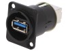 Reversible USB 3.0 Gender Changer - Black