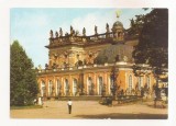 FA104 -Carte Postala- GERMANIA- Potsdam Sanssouci New Palace, view of the gardens, necirculata 1984