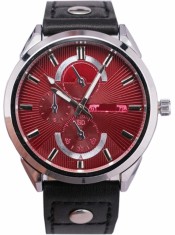 Ceas Barbatesc Matteo Ferari Black Red Silver Clasic II foto