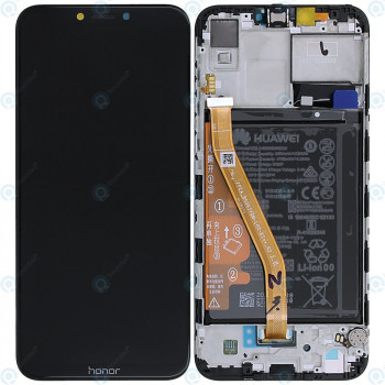 Huawei Honor Play (COR-L29) Capac frontal al modulului de afișare + LCD + digitizer + baterie negru la miezul nopții 02351YXV foto