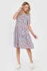 Rochie Medie V283, cu Imprimeu MicroFloral Roz - L, Eranthe
