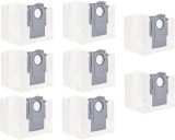 Set de 8 saci pentru aspiratorul Xiaomi Roborock S7 MaxV Ultra /S7 pro Ultra,Q7 Max+,Q5 Taekooki, textil/silicon, alb/gri, 13 x 16 x 15 cm