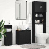 vidaXL Dulap de baie stejar negru 60x33x60 cm lemn prelucrat