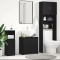 vidaXL Dulap de baie stejar negru 60x33x60 cm lemn prelucrat 862508