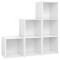 Set de dulapuri TV, 3 piese, alb, lemn prelucrat