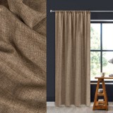 Perdea Decorativă, Maro, 140x260cm, Poliester, Oem