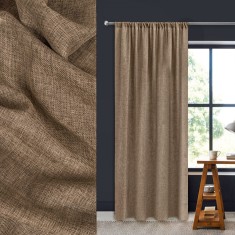 Perdea Decorativă, Maro, 140x260cm, Poliester
