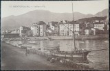 Carte Postala, Franta-Menton, Le port, perioada interbelica