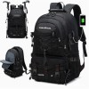 Rucsac multifunctional de alpinism, drumetie, sport, capacitate 36-55 l, impermeabil, panza oxford, negru, Oem