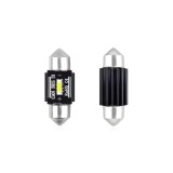 Cumpara ieftin Set becuri auto cu LED CANBUS sofit compatibil C5W 1 SMD 31mm Alb 12/24V, destinat competitiilor auto sau off-road, Amio