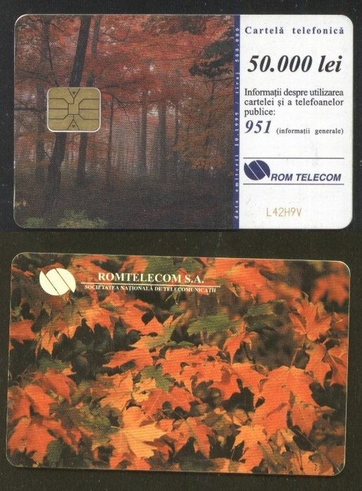Romania 1999 Telephone card Leaf Rom 47 CT.063