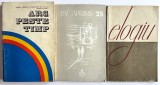 Lot 3 volume lirica propagandistica din Epoca de Aur cu grafica originala - poezii, proza și poeme scenice, propaganda comunista