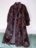 Haina Blana Nutrie Neagra, Eleganta, Made in Polonia, Marime L-XL (44-46). Mantou Iarna Lux