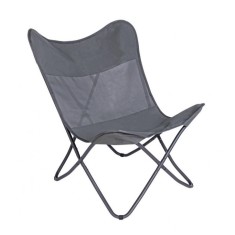 Fotoliu cu cadru din fier negru si sezut din textil Gabicce 78 cm x 81 cm x 89 h x 38 h1