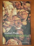 OBSCENITATEA PUBLICA de ANDREI PLESU , PREZINTA INSEMNARI CU MARKERUL