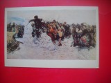 HOPCT 23695 CUCERIREA CETATII DE ZAPADA- VASILY SURIKOV 1848-1916 - RUSIA --MUZEE - CP PICTURA --NECIRCULATAMUNTII