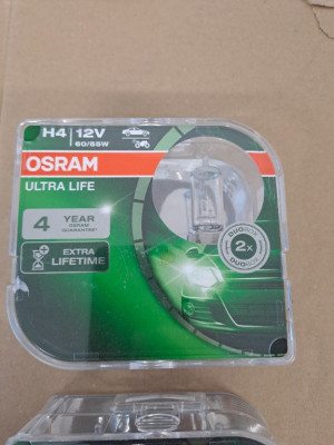 Bec H4 Osram Extra Life cutie cu 2 becuri foto