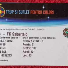 Bilet meci fotbal FCSB - FC SABURTALO (28.07.2022)