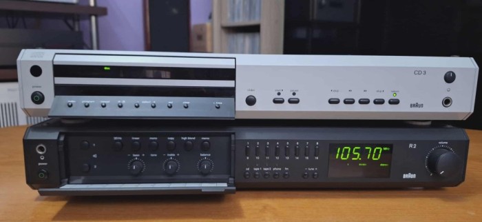 Amplituner Braun R2 + CD Braun CD3 Defect NU Citeste