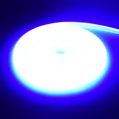 Banda Led Cob Albastru Intens Neon Flex - 288led/m - IP65 / 220V - 10W/ml / Rola 5ml foto