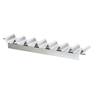 Display din inox pentru sandwich-uri sau gustari, 47.5x10.5xH6 cm foto