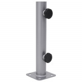 Gossi suport de umbrela pentru stalp de &Oslash;32/34/38 mm, argintiu, otel