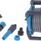 Tambur furtun de gradina 15 m cu suport de perete si accesorii , set complet pentru udare