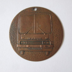 Ungaria medalie autobuz Ikarus din anii 80
