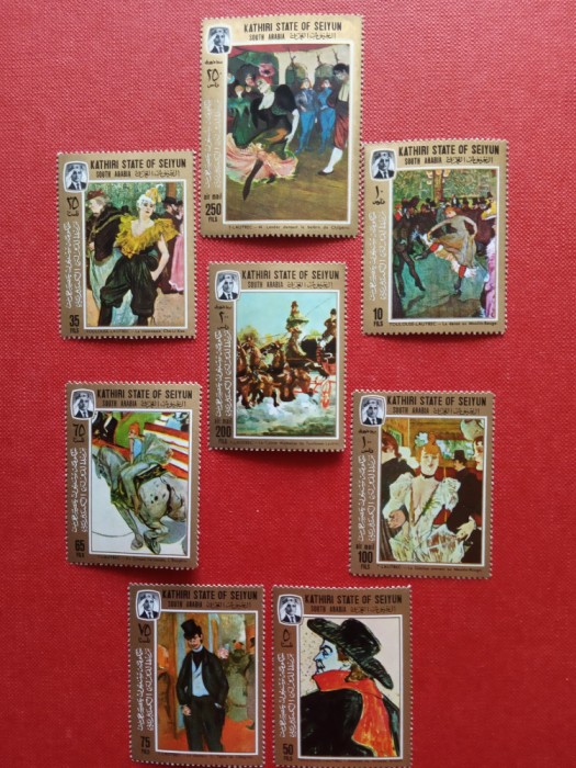 SEIYUN, PICTURA TOULOUSE-LAUTREC - SERIE COMPLETĂ MNH