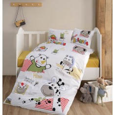 Lenjerie pentru pătuț de copii Clasy Animals