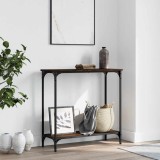 vidaXL Masă consolă, stejar maro, 75x30,5x75 cm, lemn prelucrat