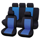 Set huse scaune auto Lisboa Carpoint 9 buc albastru-negru Kft Auto