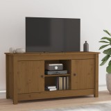vidaXL Comodă TV, maro miere, 103x36,5x52 cm, lemn masiv de pin