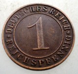 B.156 GERMANIA WEIMAR 1 REICHSPFENNIG 1931 D