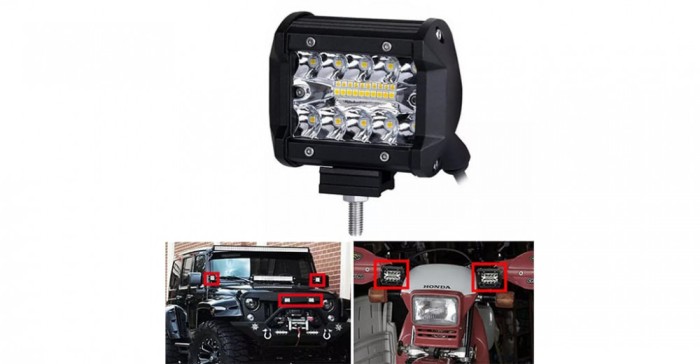 Proiector LED Bar 60W Offroad Suv Atv Camion Utilaje