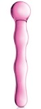 Dildo Glossy No 10, Sticla Ultra Rezistenta, Roz, 17 cm