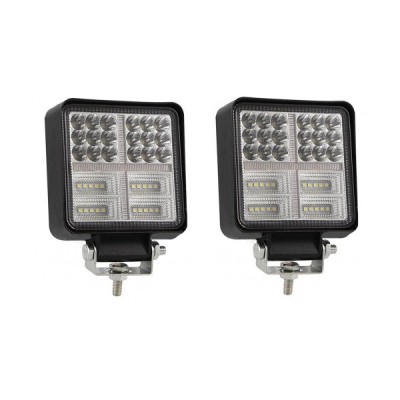 Set 2 x Proiectoare auto 58LED cu stroboscop, 160W/set, 10/30V foto