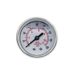 ProGARDEN manometru inox, 0-11bar, orizontal, FE1/4&amp;quot;, lichid anti-vibratii foto