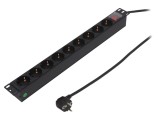 Prelungitor 9 Prize 250V 16A Negru