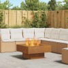 VidaXL Cuptor de foc Maro 80 x 80 x 40 cm Oțel rezistent la intemperii
