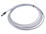 Conector M12 tată 5 pini drept HARTING cod A DeviceNet/CANopen 5m PVC