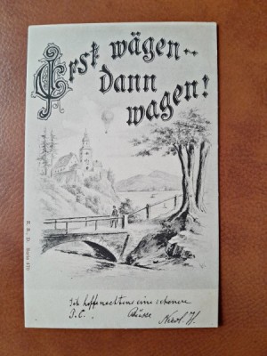 Carte postala, peisaj, inceput de secol XX foto