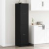 VidaXL Cabinet de Apotecă Stejar negru 40 x 41 x 174.5 cm