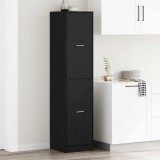 vidaXL Cabinet de Apotecă Stejar negru 40 x 41 x 174.5 cm
