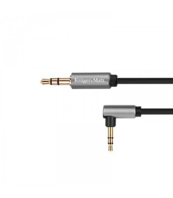 Cablu Jack 3.5 mm tata - tata 90 grade 1m BASIC Kruger&amp;amp;Matz foto